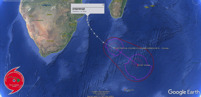 21S(GUAMBE). ESTIMATED PEAK INTENSITY WAS 85KNOTS/US CATEGORY 2.