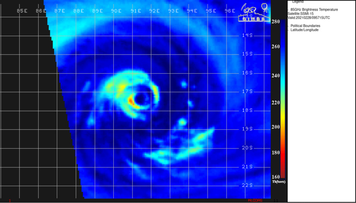 22S(MARIAN). 28/0957UTC. WELL DEPICTED MICROWAVE EYE. DATA ALSO ALSO SHOWED  THAT DEEP CONVECTION IS PRIMARILY LIMITED TO THE WESTERN HEMISPHERE  AND THAT THE EYE WALL IS NOT CLOSED ON THE EASTERN SIDE DUE TO LIGHT  BUT PERSISTENT EASTERLY VERTICAL WIND SHEAR. 22S(MARIAN). 28/0957UTC. WELL DEPICTED MICROWAVE EYE. DATA ALSO ALSO SHOWED  THAT DEEP CONVECTION IS PRIMARILY LIMITED TO THE WESTERN HEMISPHERE  AND THAT THE EYE WALL IS NOT CLOSED ON THE EASTERN SIDE DUE TO LIGHT  BUT PERSISTENT EASTERLY VERTICAL WIND SHEAR.