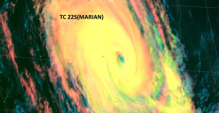 22S(MARIAN). 28/0720UTC. H8/500M. 22S(MARIAN). 28/0720UTC. H8/500M.