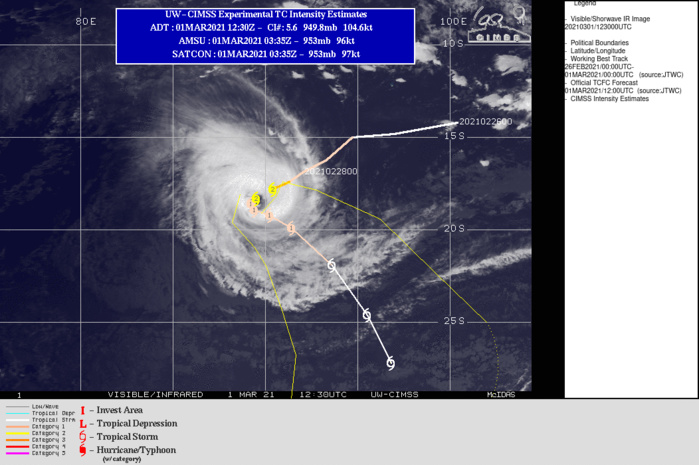 22S(MARIAN). WARNING 8 ISSUED AT 01/15UTC.