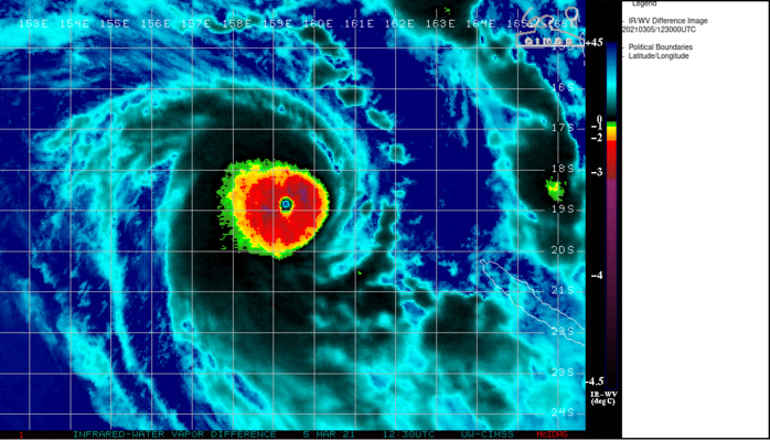 23P(NIRAN). 05/1230UTC.VERY COMPACT 19KM EYE, SURROUNDED BY A UNIFORM RING OF VERY COLD CONVECTIVE CLOUD TOPS.