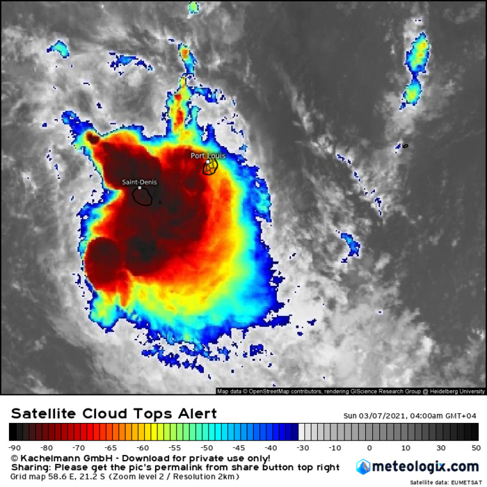 INVEST 91S. 07/00UTC. ANIMATED ENHANCED INFRARED  (EIR) SATELLITE IMAGERY AND A 062025Z GMI 89GHZ SATELLITE IMAGE  DEPICT QUICKLY CONSOLIDATING AND FLARING CONVECTION.