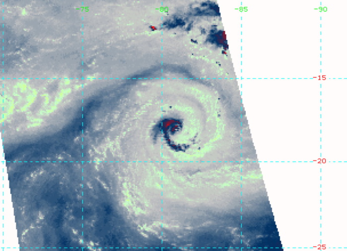 24S(HABANA). 08/0725UTC. MICROWAVE DEPICTS A VERY COMPACT SYSTEM.