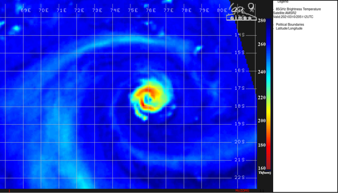 24S(HABANA). 10/2050UTC. MICROWAVE HAS BEEN DEPICTING AN EYE-WALL REPLACEMENT CYCLE . 24S(HABANA). 10/2050UTC. MICROWAVE HAS BEEN DEPICTING AN EYE-WALL REPLACEMENT CYCLE .