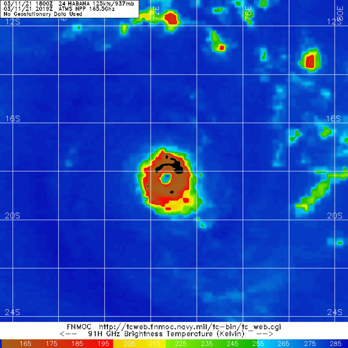 24S(HABANA). 11/2019UTC. MICROWAVE DATA DEPICT A VERY COMPACT AND WELL ORGANIZED SYSTEM . 24S(HABANA). 11/2019UTC. MICROWAVE DATA DEPICT A VERY COMPACT AND WELL ORGANIZED SYSTEM .