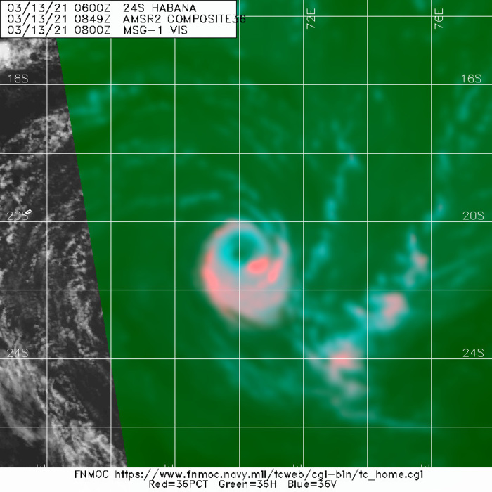 24S(HABANA). 13/0849UTC. MICROWAVE (37) STILL DEPICTING GOOD ORGANIZATION AT THE LOWER LEVELS. 24S(HABANA). 13/0849UTC. MICROWAVE (37) STILL DEPICTING GOOD ORGANIZATION AT THE LOWER LEVELS.