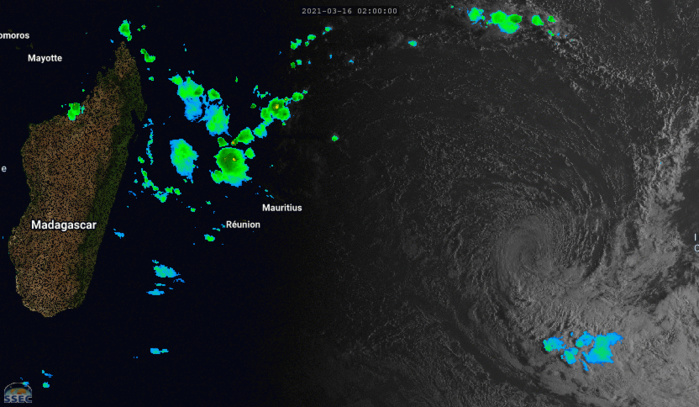 24S(HABANA). 16/08UTC. ANIMATED SATELLITE IMAGERY DEPICTS A WELL DEFINED LOW LEVEL CIRCULATION DEVOID OF DEEP CONVECTION. IF NEEDED CLICK TO ANIMATE.