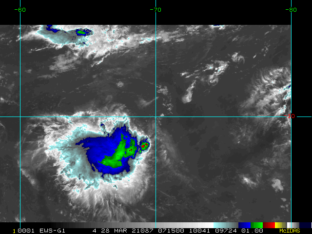 INVEST 98S. 28/0715UTC. WEAKENING CONVECTION WITH WARMING CLOUD-TOPS.
