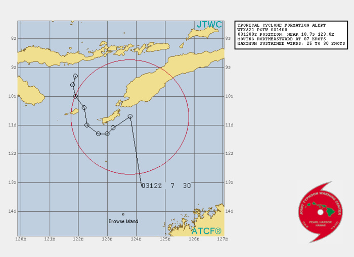 INVEST 99S. 03/14UTC. TROPICAL CYCLONE FORMATION ALERT(TCFA). INVEST 99S. 03/14UTC. TROPICAL CYCLONE FORMATION ALERT(TCFA).