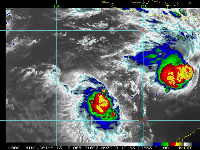 26S. MULTISPECTRAL  SATELLITE IMAGERY (MSI) DEPICTS A VERY WELL-DEFINED, COMPACT AND  PARTIALLY EXPOSED LOW LEVEL VORTEX DISPLACED NORTHEAST OF DEEP  FLARING CONVECTION.