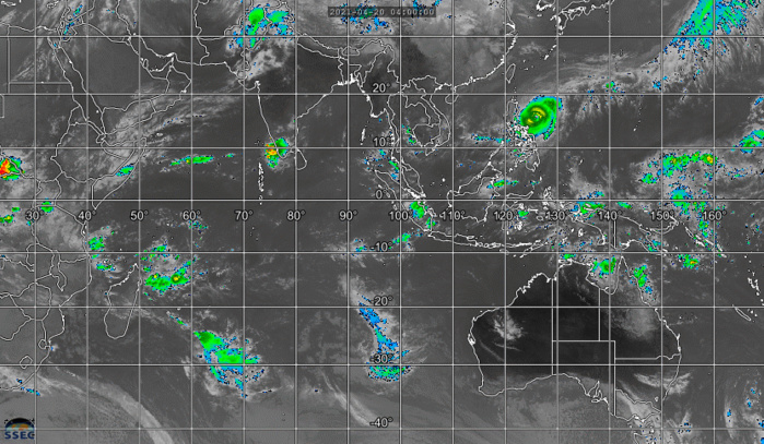 02W(SURIGAE) AND INVEST 95S. 20/09UTC. 5H LOOP.