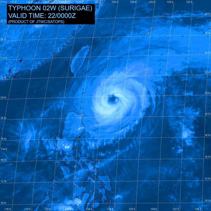 02W(SURIGAE). 22/00UTC. 02W(SURIGAE). 22/00UTC.