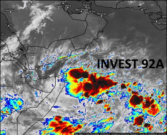 11/0130UTC. ANIMATED ENHANCED INFRARED (EIR) SATELLITE IMAGERY AND A PARTIAL  102151Z AMSR2 89 GHZ MICROWAVE IMAGE REVEALS DISORGANIZED BANDING  WITH CYCLING CONVECTION WRAPPING INTO A RELATIVELY WEAK LOW LEVEL  CIRCULATION (LLC).