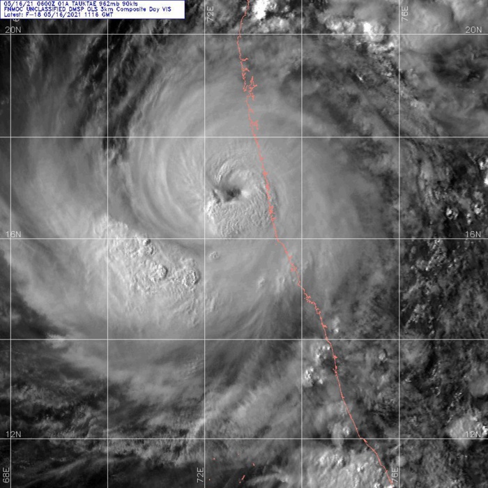 TC 01A. 16/1116UTC. DMSP VISIBLE.