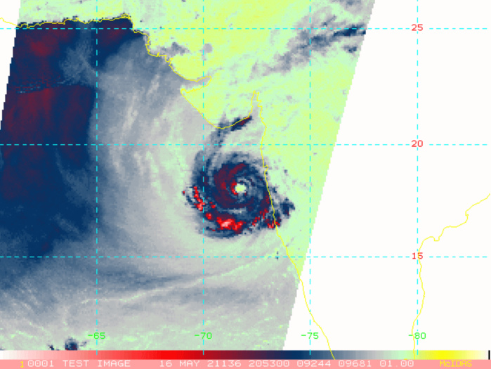 TC 01A. 16/2053UTC. MICROWAVE EYE. TC 01A. 16/2053UTC. MICROWAVE EYE.