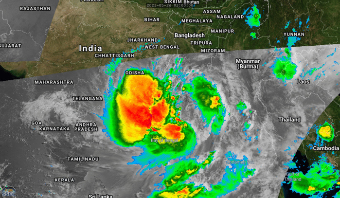 TC 02B(YAAS). 24/09UTC. 6H LOOP. ANIMATED MULTISPECTRAL SATELLITE IMAGERY DEPICTS A CONSOLIDATING BUT BROAD, PARTLY EXPOSED LOW  LEVEL CIRCULATION WITH A WIDE SWATH OF DEEP CONVECTIVE BANDING OVER THE WESTERN SEMICIRCLE OF THE SYSTEM. IF NECESSARY CLICK ON THE IMAGE TO ANIMATE.