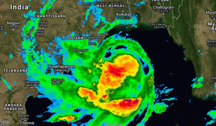 TC 02B(YAAS). 25/10UTC. 6H ANIMATION. EXPANDING CONVECTION NEAR THE LOW LEVEL CIRCULATION CENTER(LLCC). CLICK TO ANIMATE IF NECESSARY.