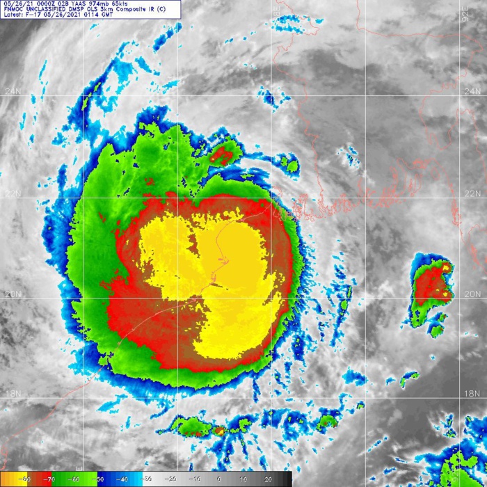TC 02B(YAAS). 26/0114UTC. DMSP ENHANCED INFRA-RED. TC 02B(YAAS). 26/0114UTC. DMSP ENHANCED INFRA-RED.
