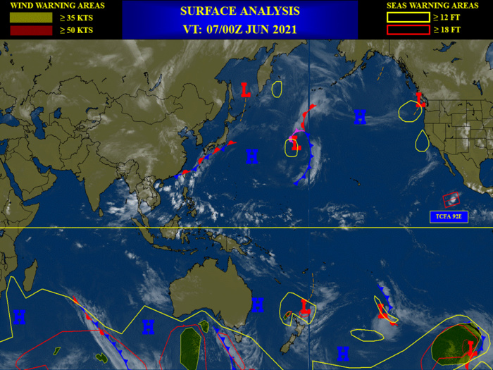 Western North Pacific: no Suspect Area at the moment// Eastern North Pacific: TCFA for Invest 92E