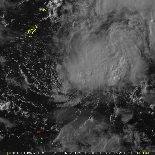 ANIMATED MULTISPECTRAL SATELLITE IMAGERY ILLUSTRATES A SOMEWHAT SHEARED DEPICTION, WITH THE OUTER BANDS OF THE LOW LEVEL CIRCULATION CENTER EVIDENT IN THE SOUTHWESTERN QUADRANT AND DEEP PERSISTENT CONVECTION ISOLATED TO THEN NORTHEASTERN QUADRANT.