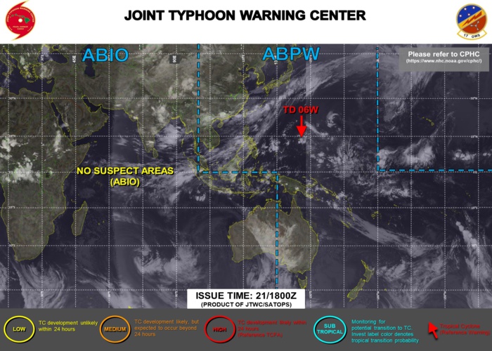 THE JTWC IS ISSUING 6HOURLY WARNINGS AND 3HOURLY SATELLITE BULLETINS ON 06W.