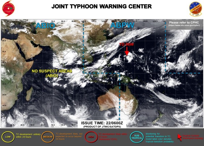 THE JTWC IS ISSUING 6HOURLY WARNINGS AND 3HOURLY SATELLITE BULLETINS ON 06W.