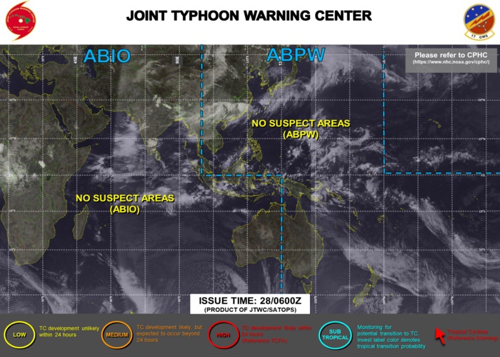 WNP, NIO, SHEM:  no suspect areas at the moment// ENP: Hurricane 05E(ENRIQUE): 80knots/Cat1, TCFA for Invest 96L, 28/06utc update