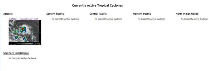 05L(ELSA) THE SOLE TROPICAL CYCLONE BEING CURRENTLY MONITORED WORLDWIDE. 05L(ELSA) THE SOLE TROPICAL CYCLONE BEING CURRENTLY MONITORED WORLDWIDE.
