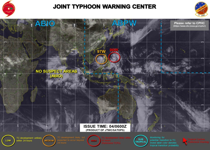 WNP: Invest 96W still likely to develop next 24hours, Invest 97W up-graded to Medium// North Atlantic: 05L(ELSA) approaching Cuba, 04/06utc updates WNP: Invest 96W still likely to develop next 24hours, Invest 97W up-graded to Medium// North Atlantic: 05L(ELSA) approaching Cuba, 04/06utc updates