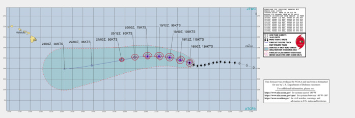 EASTERN NORTH PACIFIC. HU 06E(FELICIA). WARNING 16 ISSUED AT 18/04UTC. THIS SYSTEM REMAINS A POWERFUL CATEGORY 4 HURRICANE TRACKING OVER OPEN SEAS. IT RECENTLY PEAKED AT 125KNOTS . EASTERN NORTH PACIFIC. HU 06E(FELICIA). WARNING 16 ISSUED AT 18/04UTC. THIS SYSTEM REMAINS A POWERFUL CATEGORY 4 HURRICANE TRACKING OVER OPEN SEAS. IT RECENTLY PEAKED AT 125KNOTS .
