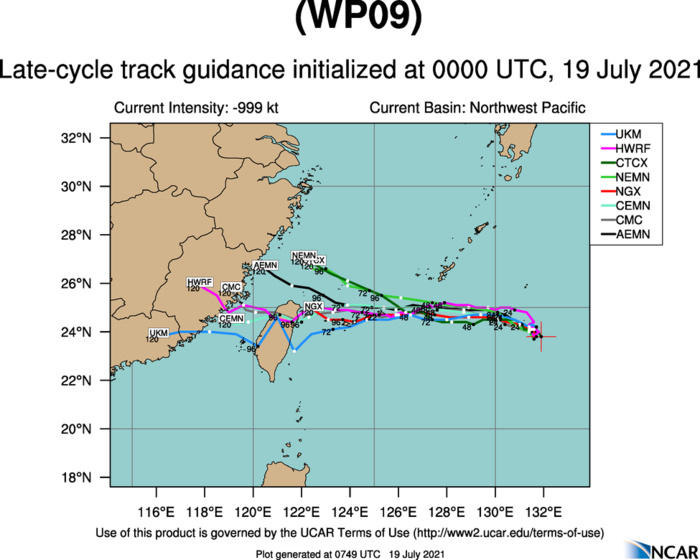 TS 09W(IN-FA).MODEL DISCUSSION: THERE IS INCREASING CONFIDENCE IN THE TRACK FORECAST THROUGH 72H WITH MEDIUM CONFIDENCE; AT 48H THERE IS A 85KM SPREAD IN NUMERICAL MODEL GUIDANCE AND AT 72H THERE IS A 220KM SPREAD IN SOLUTIONS. AFTER 72H, MODEL GUIDANCE DIVERGES  WITH A LARGE SPREAD AND LOW CONFIDENCE. THERE IS MEDIUM CONFIDENCE  IN THE JTWC INTENSITY FORECAST THROUGH THE FORECAST PERIOD. TS 09W(IN-FA).MODEL DISCUSSION: THERE IS INCREASING CONFIDENCE IN THE TRACK FORECAST THROUGH 72H WITH MEDIUM CONFIDENCE; AT 48H THERE IS A 85KM SPREAD IN NUMERICAL MODEL GUIDANCE AND AT 72H THERE IS A 220KM SPREAD IN SOLUTIONS. AFTER 72H, MODEL GUIDANCE DIVERGES  WITH A LARGE SPREAD AND LOW CONFIDENCE. THERE IS MEDIUM CONFIDENCE  IN THE JTWC INTENSITY FORECAST THROUGH THE FORECAST PERIOD.