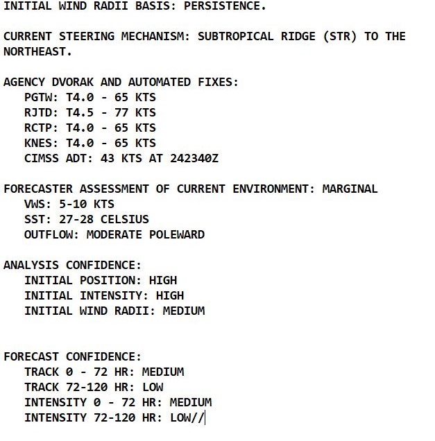 Western Pacific: 09W(IN-FA) Cat1 Typhoon forecast to landfall South of Shanghai, 11W(NEPARTAK) still subtropical//Eastern Pacific & Atlantic: TCFA issued for Invest 98E & Invest 90L, 25/03utc updates