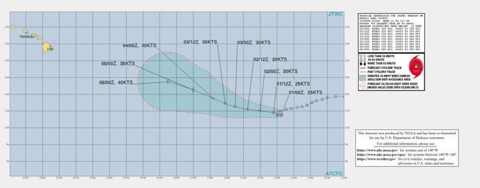 TD 09W. WARNING 6 ISSUED AT 01/04UTC.