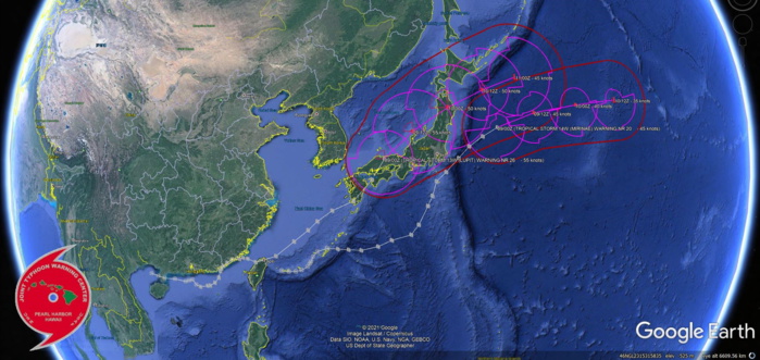 TS 13W AND TS 14W. WARNINGS 26 AND 20. KML.