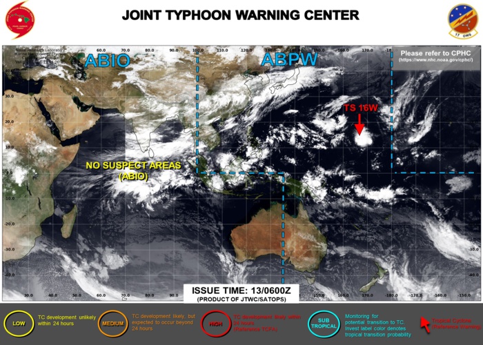 JTWC ARE ISSUING 6HOURLY WARNINGS AND 3HOURLY SATELLITE BULLETINS ON 16W.