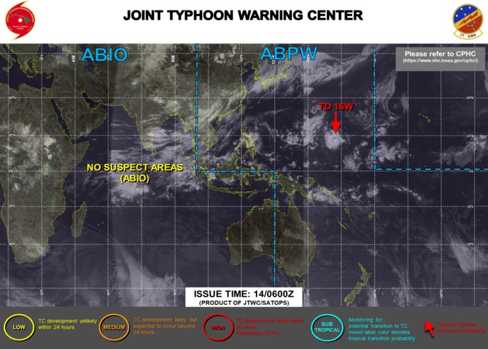 JTWC ARE ISSUING 6HOURLY WARNINGS AND 3HOURLY SATELLITE BULLETINS ON 16W.