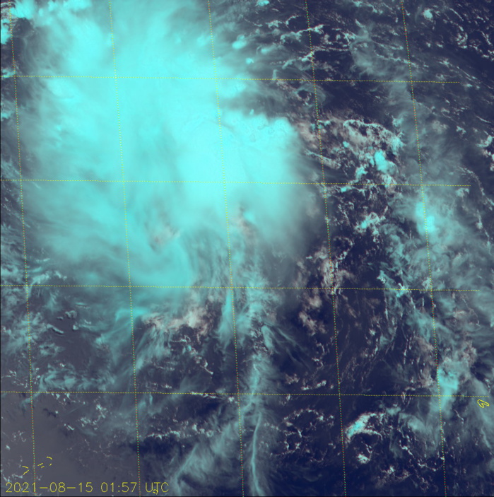 TD 16W.SATELLITE ANALYSIS, INITIAL POSITION AND INTENSITY DISCUSSION: ANIMATED MULTISPECTRAL SATELLITE IMAGERY (MSI) DEPICTS A BROAD, EXPOSED LOW-LEVEL CIRCULATION (LLC) WITH FLARING DEEP CONVECTION DISPLACED OVER THE WESTERN SEMICIRCLE. MSI ALSO REVEALS A DEFINED MID-LEVEL CIRCULATION CENTER POSITIONED WEST OF THE LOW-LEVEL CIRCULATION CENTER. DUE TO THE LACK OF MICROWAVE IMAGERY AND THE BROAD NATURE OF THE LLC, THERE IS LOW CONFIDENCE IN THE INITIAL POSITION. HOWEVER, A 142155UTC ASCAT-A PARTIAL IMAGE COVERING THE SYSTEM CENTER SHOWS A BROAD CIRCULATION WITH EXTENSIVE 5-KNOT WINDS AND A SWATH OF 20-25 KNOT WINDS DISPLACED 220KM TO THE NORTHEAST. THE ASCAT-A IMAGE SUPPORTS THE DECISION TO DOWNGRADE THE SYSTEM TO TD STRENGTH (30 KNOTS) WITH LOW CONFIDENCE. ALTHOUGH VERTICAL WIND SHEAR VALUES ARE LOW, DIFFLUENT UPPER-LEVEL EASTERLY FLOW OF 20-30  KNOTS OFFSET BY MODERATE WESTWARD OUTFLOW, ENHANCED BY A TUTT CELL  TO THE NORTHWEST, AND DRY AIR ENTRAINMENT ARE HINDERING SUSTAINED  CONVECTION AND LIMITING DEVELOPMENT.