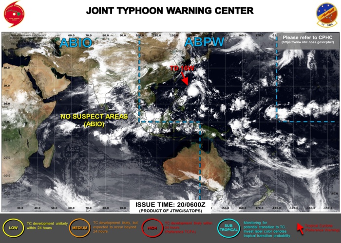 JTWC ARE ISSUING 6HOURLY WARNINGS AND 3HOURLY SATELLITE BULLETINS ON 16W. JTWC ARE ISSUING 6HOURLY WARNINGS AND 3HOURLY SATELLITE BULLETINS ON 16W.