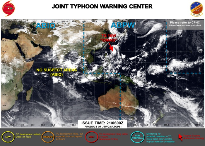 JTWC ARE ISSUING 6HOURLY WARNINGS AND 3HOURLY SATELLITE BULLETINS ON 16W.