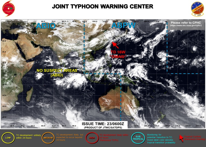 JTWC ARE ISSUING 6HOURLY WARNINGS AND 3HOURLY SATELLITE BULLETINS ON 16W. JTWC ARE ISSUING 6HOURLY WARNINGS AND 3HOURLY SATELLITE BULLETINS ON 16W.