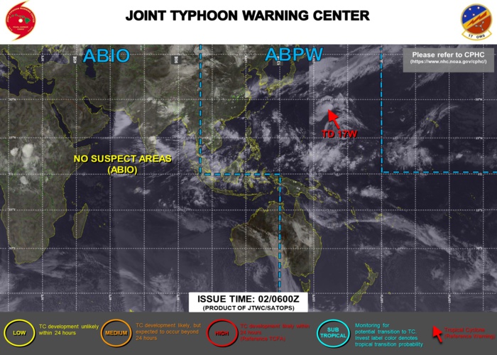 JTWC ARE NOW ISSUING 6HOURLY WARNINGS ON 17W. 3HOURLY SATELLITE BULLETINS ARE STILL ISSUED ON THE SYSTEM.