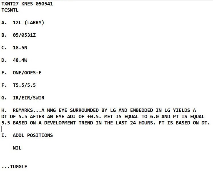 Western Pacific: couple of Invests under watch//Atlantic: CAT 3 Hurricane 12L(LARRY) marginally annular, forecast to remain intense next 4 days,05/14utc updates Western Pacific: couple of Invests under watch//Atlantic: CAT 3 Hurricane 12L(LARRY) marginally annular, forecast to remain intense next 4 days,05/14utc updates