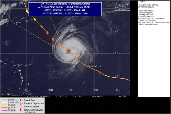 HU 12L(LARRY). GOING THROUGH EYE-WALL REPLACEMENT CYCLES(BASED ON MICROWAVE DATA). IF NEEDED CLICK ON THE IMAGERY TO ANIMATE IT.