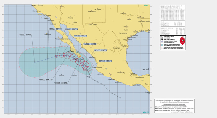 EASTERN PACIFIC. TS 15E(OLAF). WARNING 6 ISSUED AT 09/04UTC.