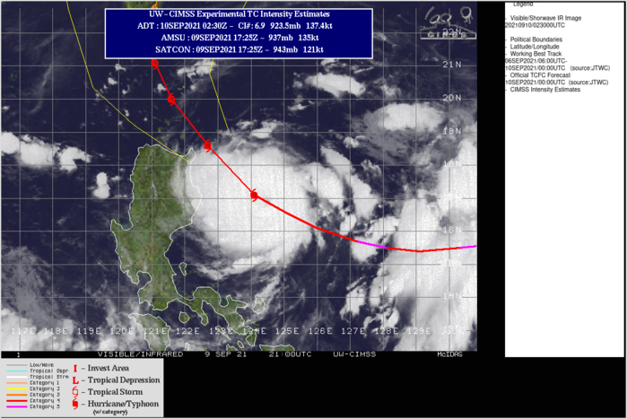 STY 19W(CHANTHU).SATELLITE ANALYSIS, INITIAL POSITION AND INTENSITY DISCUSSION: ANIMATED MULTISPECTRAL SATELLITE IMAGERY SHOWS A COMPACT SYSTEM THAT HAS REGAINED ITS SYMMETRICAL AND DENSE STRUCTURE AS ITS CENTRAL CONVECTION DEEPENED AND ITS EYE HAS SHRUNK BACK TO A SHARPLY-OUTLINED 9-KM PINHOLE DIAMETER. ENHANCED INFRARED SATELLITE ANIMATION AND A CIMSS MICROWAVE-BASED M-PERC PRODUCT INDICATE THE CYCLONE HAS UNDERGONE A SECONDARY EYEWALL REPLACEMENT CYCLE. THE INITIAL POSITION IS PLACED WITH HIGH CONFIDENCE ON THE PINHOLE EYE THAT STACKED VERTICALLY DOWN TO THE LOW LEVEL CIRCULATION CENTER. THE INITIAL INTENSITY IS ASSIGNED WITH HIGH CONFIDENCE BASED ON CONGRUENT AND CONCENTRIC DVORAK ESTIMATE FIXES FROM PGTW, KNES, RJTD, AND RCTP. THE ENVIRONMENT REMAINS HIGHLY FAVORABLE WITH LOW VERTICAL WIND SHEAR AND STRONG RADIAL OUTFLOW ALOFT, AND VERY WARM ALONG-TRACK SSTS IN THE PHILIPPINE SEA. THE CYCLONE IS TRACKING ALONG THE SOUTHWEST PERIPHERY OF THE DEEP-LAYERED SUBTROPICAL RIDGE TO THE NORTHEAST.