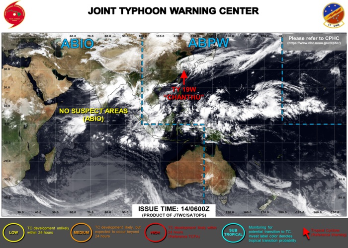 Western Pacific: TS 19W(CHANTHU) slow-moving next 24hours//Atlantic: TS 14L(NICHOLAS) made landfall at Hurricane/CAT 1 now over-land,14/09utc