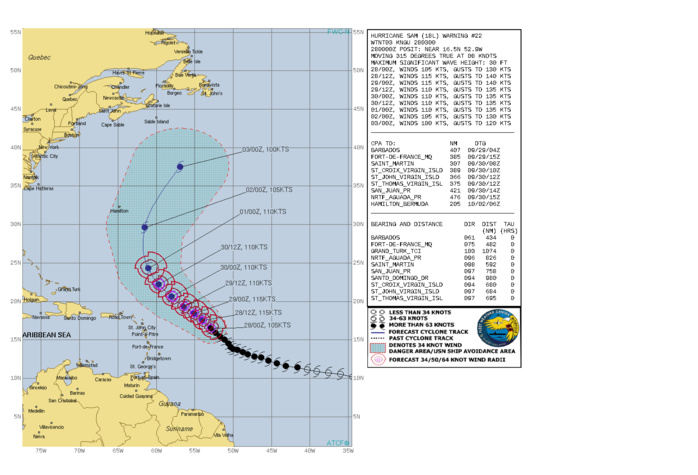 CURRENT INTENSITY IS 105KNOTS/CAT3 AND IS FORECAST TO REACH 115KNOTS WITHIN 24HOURS.