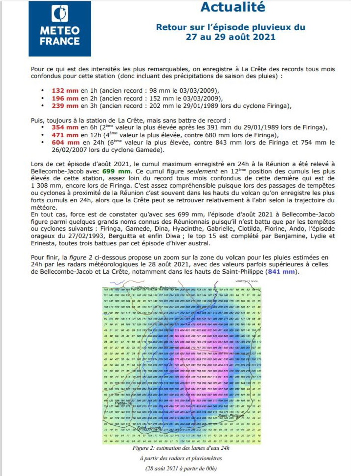 ILES SOEURS: Août 2021 : le plus pluvieux depuis 25ans à MAURICE, épisode exceptionnel de fortes pluies à la RÉUNION ILES SOEURS: Août 2021 : le plus pluvieux depuis 25ans à MAURICE, épisode exceptionnel de fortes pluies à la RÉUNION