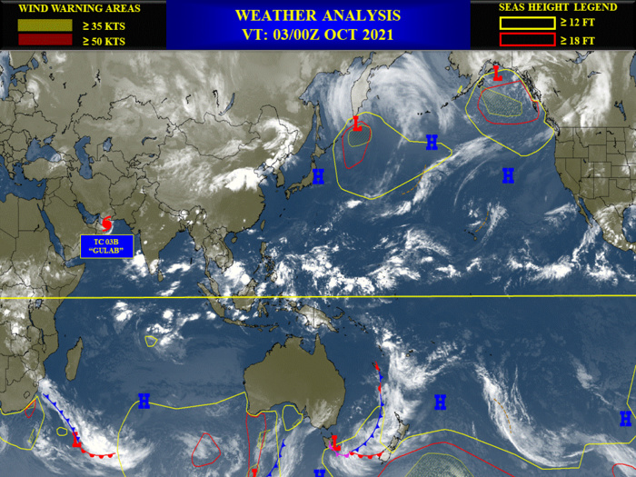 Invest 92W: Tropical Cyclone Formation Alert East of Mindanao//TC 03B(SHAHEEN-GULAB) CAT 1, approaching Oman//Atlantic: 18L(SAM) still a CAT3,03/03utc