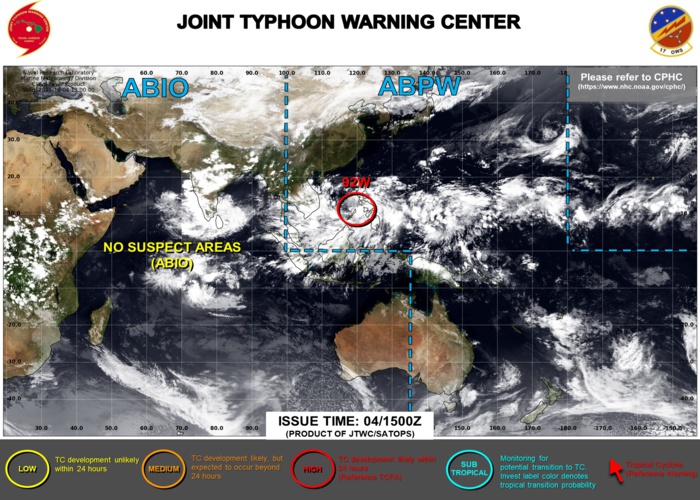 Invest 92W: Tropical Cyclone Formation Alert, 04/1430utc